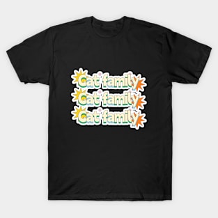 Family love,Happy day，Cat family,Cat miaw love T-Shirt